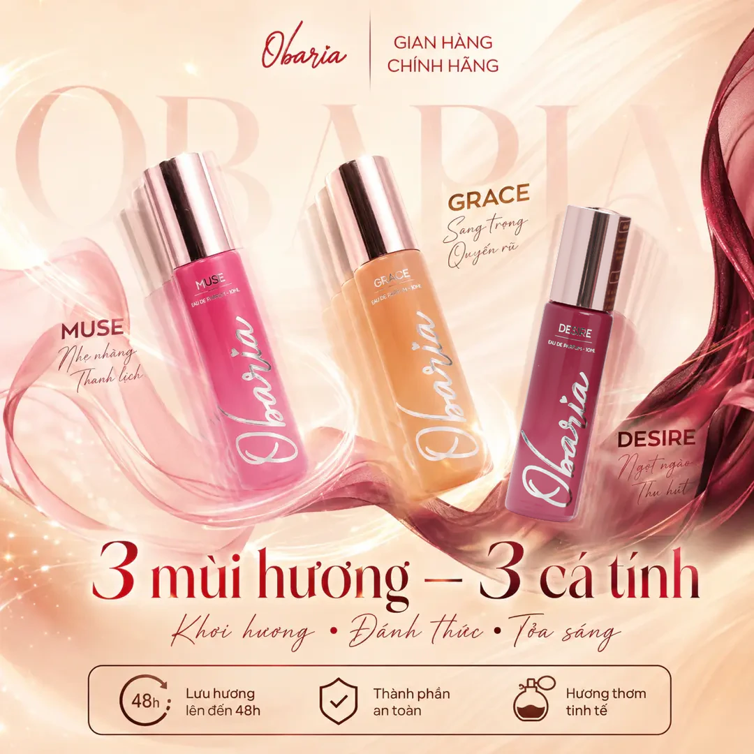 Obaria ba mùi hương ba cá tính