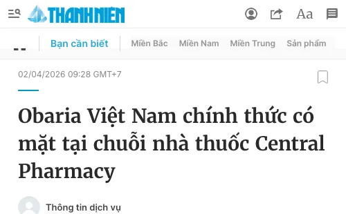 Ảnh chụp bài viết về Obaria trên Báo Thanh Niên